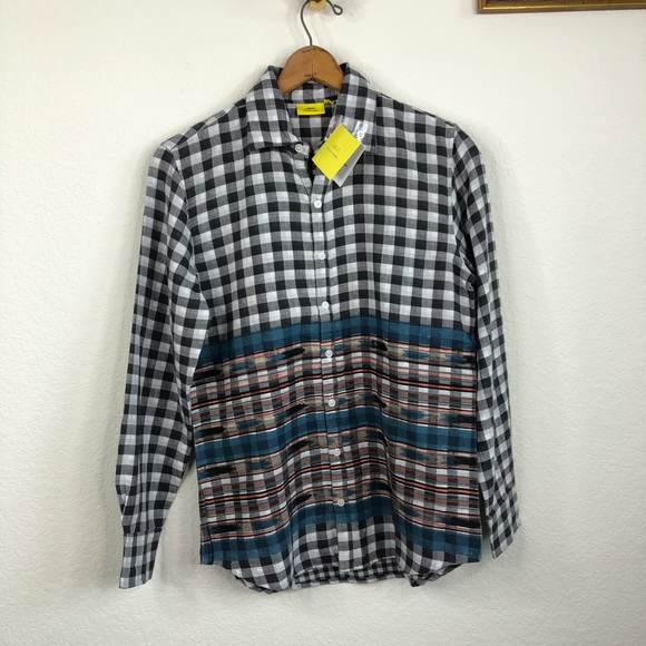 Roller Rabbit Men's Zoo Shirt Selma Border Plaid - Picture 5 of 9